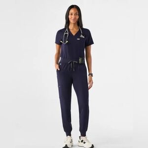 FIGS Technical Edition Scrubs SET Catarina Top MP Zamora Joggers M Navy Medium
